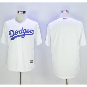 Dodgers Blank White New Cool Base Stitched MLB Jersey