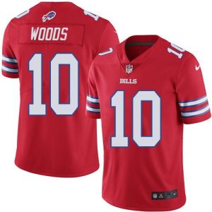 Bills #10 Robert Woods Red Men's Stitched NFL Elite Rush Jersey