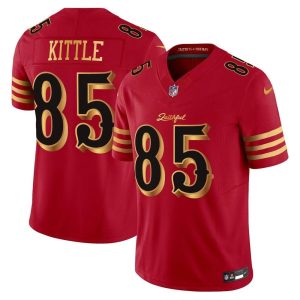 Youth San Francisco 49ers #85 George Kittle Red Rivalries Collection F.U.S.E. Vapor Limited Stitched Jersey