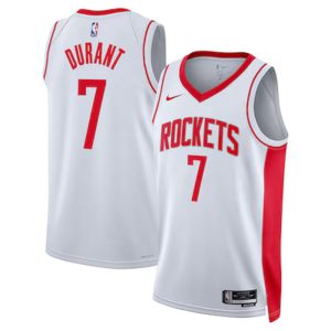 Men's Houston Rockets #7 Kevin Durant White Statement Edition Swingman Jersey